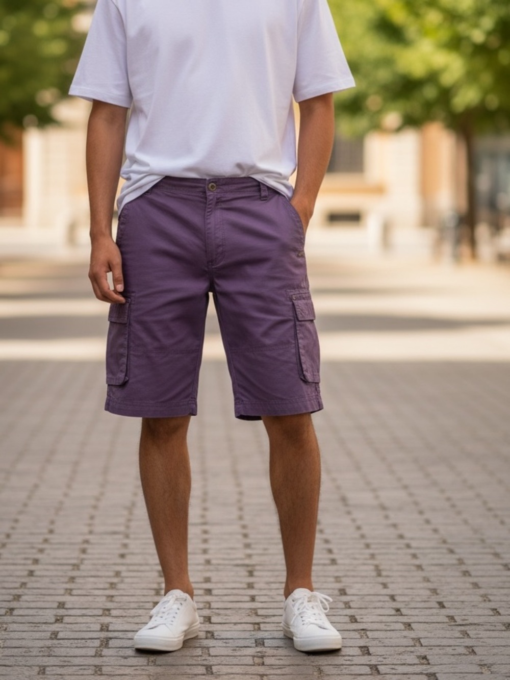 A. Tiziano Denim Jean Shorts Plum Streetwear Jorts Men 46 New with Tags MSRP $88